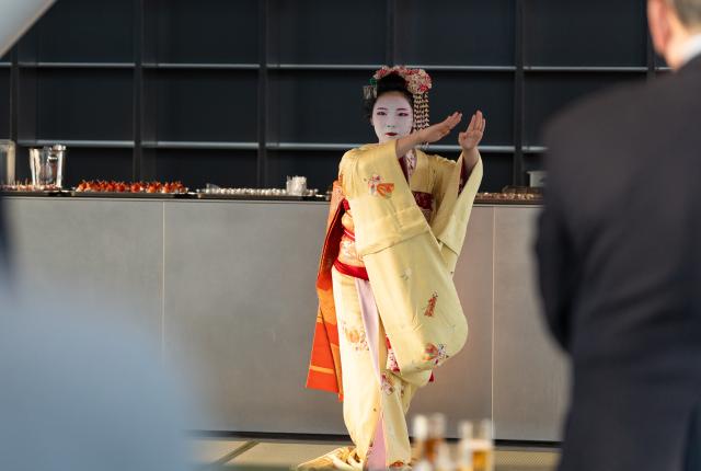 SAF年会招待会上的舞伎表演