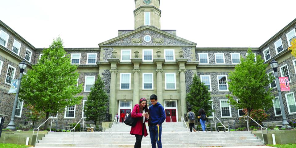 Dalhousie University - Students Front of Building